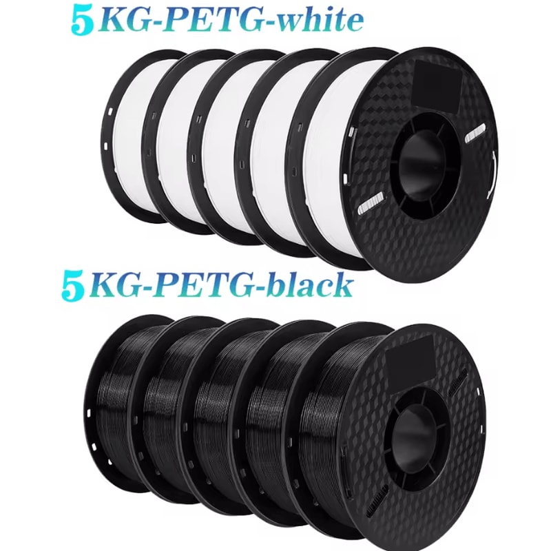KINGROON 10kg PLA PETG 175mm 3D Printer Filament Bundle Mixed Colors FDM Material 24