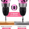 DEKO 20V Pink Cordless Power Drill Kit Electric Drill Tool Set For DIY And Home Projects 4