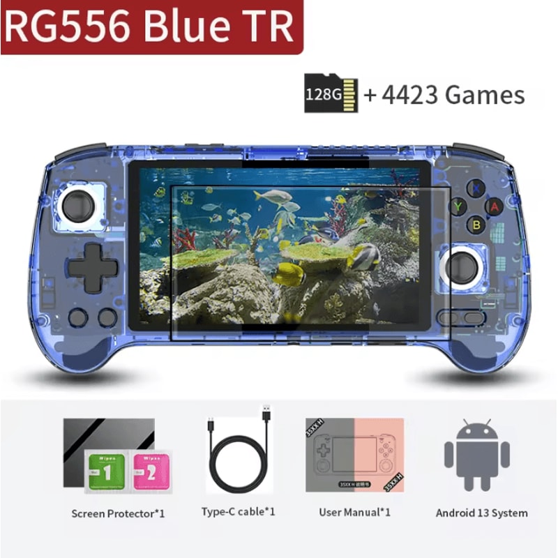 ANBERNIC RG556 Android Handheld Game Console 548 Inches AMOLED Portable Gaming Device 9