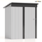 Patiowell 5 By 3 FT Outdoor Storage Shed Metal Garden Tool Shed With Sloping Roof And Lockable Doo 9