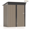 Patiowell 5 By 3 FT Outdoor Storage Shed Metal Garden Tool Shed With Sloping Roof And Lockable Doo 6