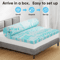 JHK Cooling Gel Memory Foam Mattress Topper Full Size Plush Cooling Gel Mattress Topper Comfort Lay 3