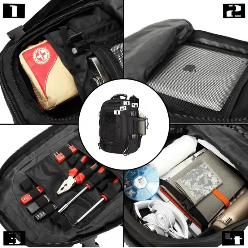 Premium 60L Tactical Backpack Military MOLLE Rucksack For Outdoor Adventure 3