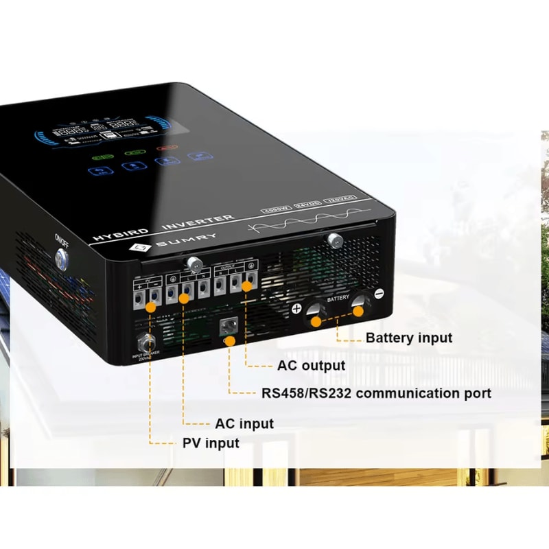 SUMRY 4000W Hybrid Solar Inverter 24V HighEfficiency OffGrid Power Solution 4