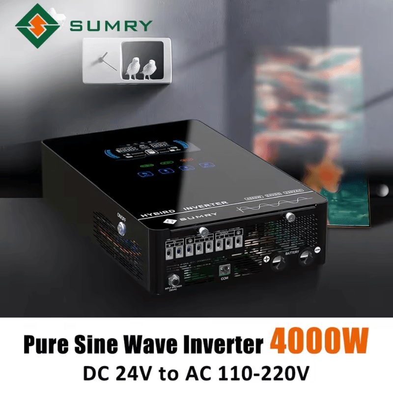 SUMRY 4000W Hybrid Solar Inverter 24V HighEfficiency OffGrid Power Solution 5