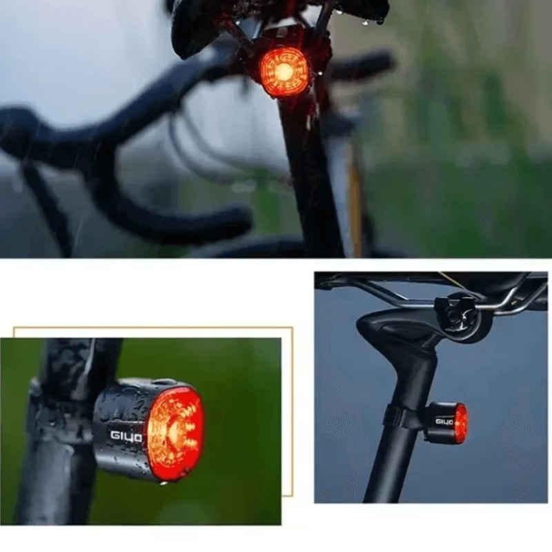 Smart Brake Bicycle Rear Light LED Taillight With Auto Stop Signal And TypeC Charging 2