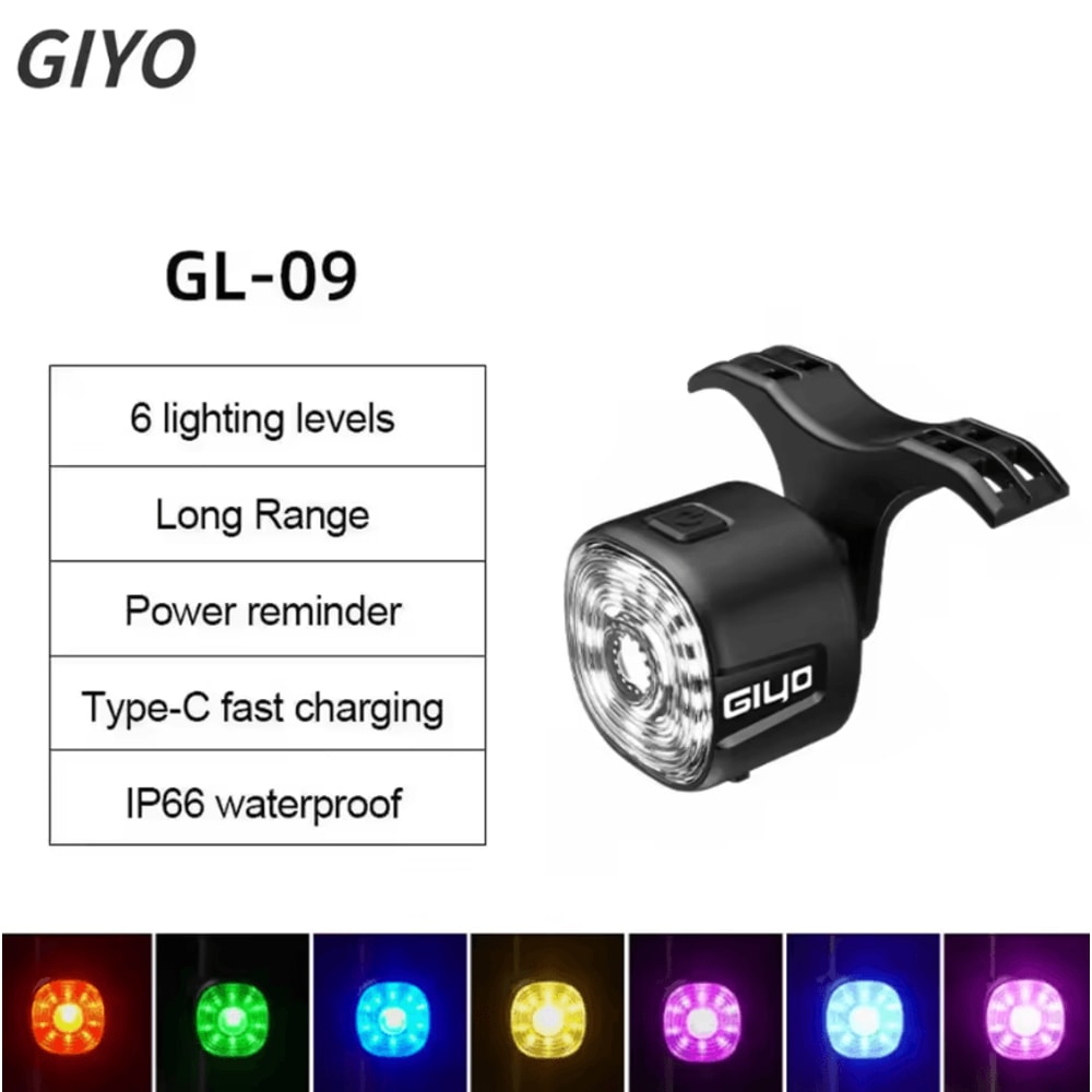 Smart Brake Bicycle Rear Light LED Taillight With Auto Stop Signal And TypeC Charging 8