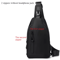 Men Chest Bag Outdoor Casual Crossbody Bag With USB Charging Port 7