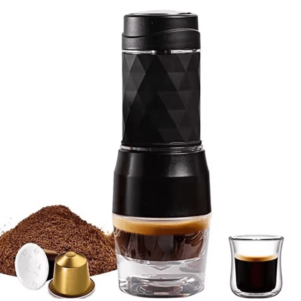 Cafelffe 3in1 Portable Coffee Machine Manual Espresso Maker For Hot Cold Brewing 6