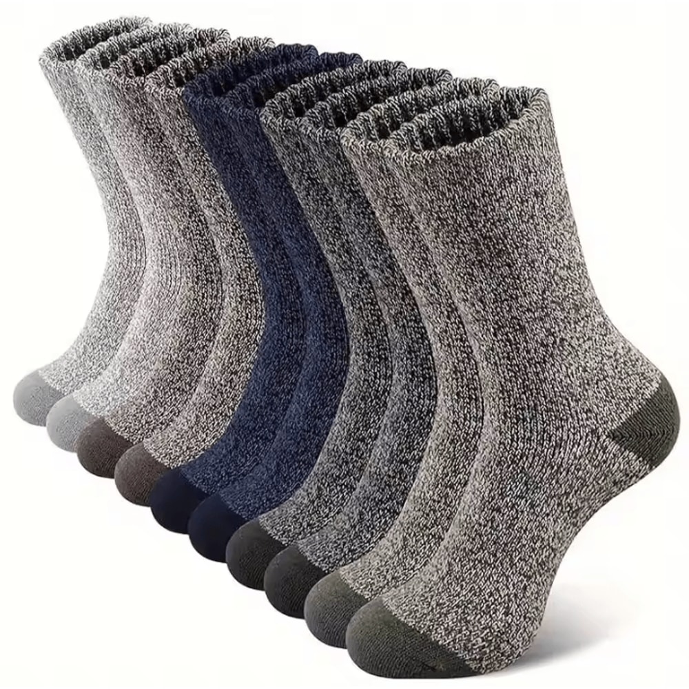 5 Pairs Mens Merino Wool Socks Super Thick Thermal Hiking Socks For Cold Weather US Size 65115 0
