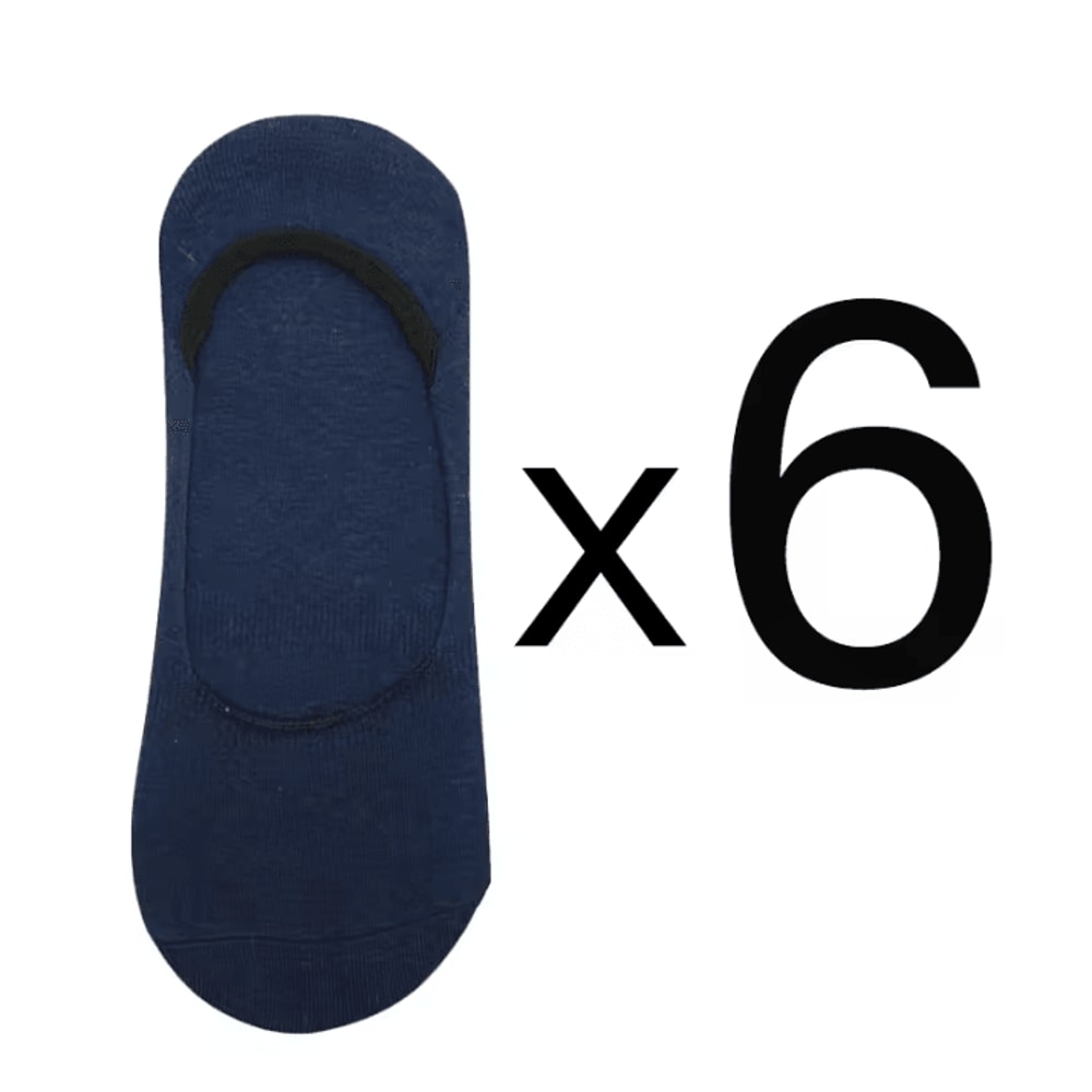 6 Pairs Mens Bamboo Breathable Invisible Socks Low Cut Casual No Show Socks 9
