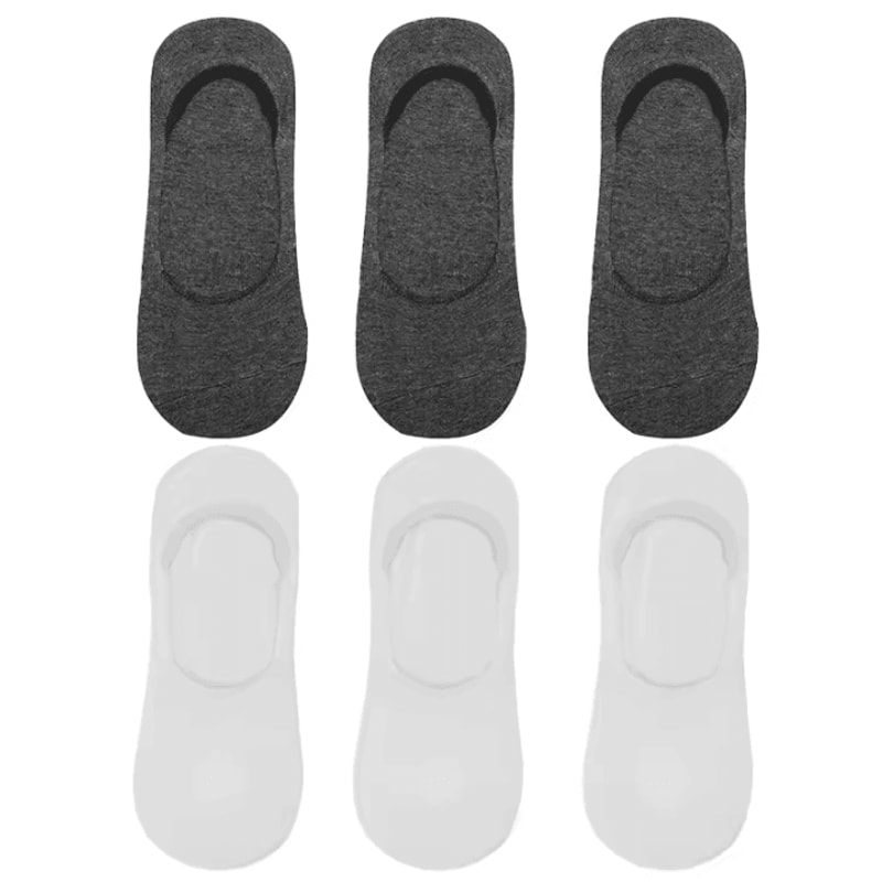 6 Pairs Mens Bamboo Breathable Invisible Socks Low Cut Casual No Show Socks 11