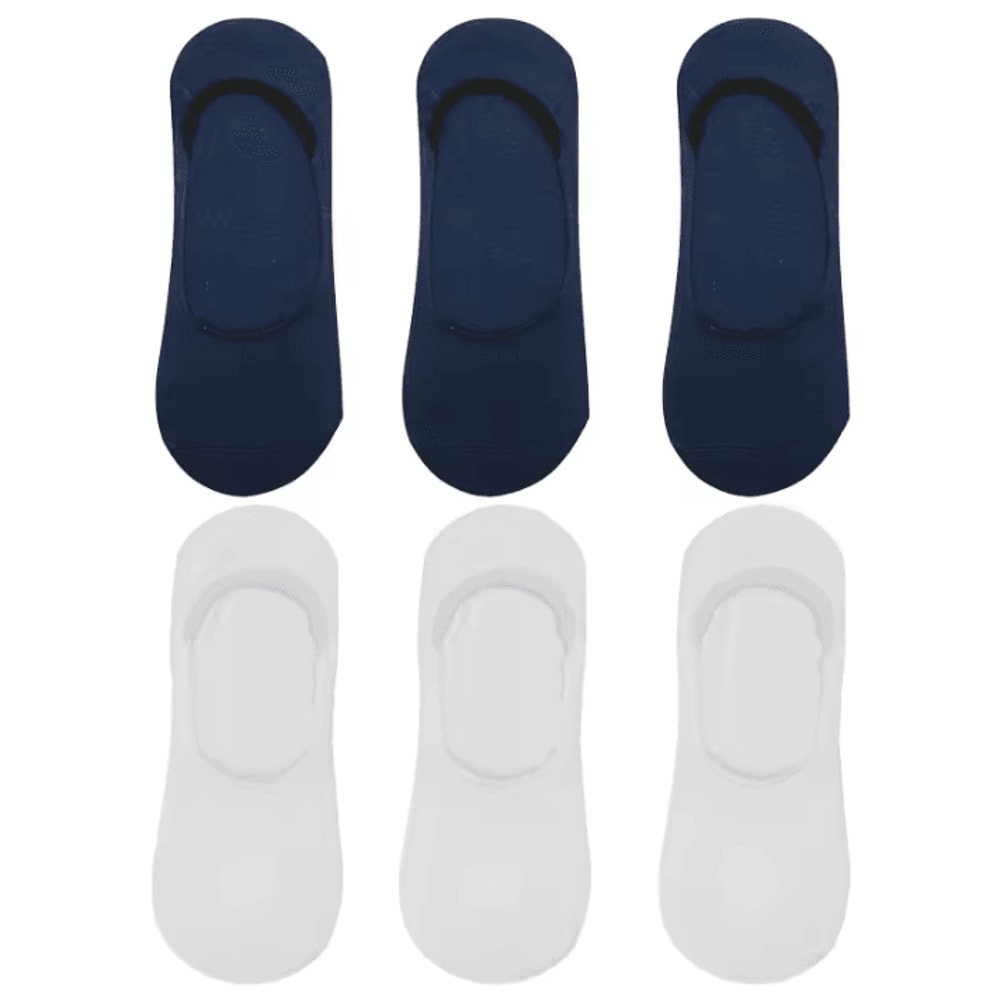 6 Pairs Mens Bamboo Breathable Invisible Socks Low Cut Casual No Show Socks 12