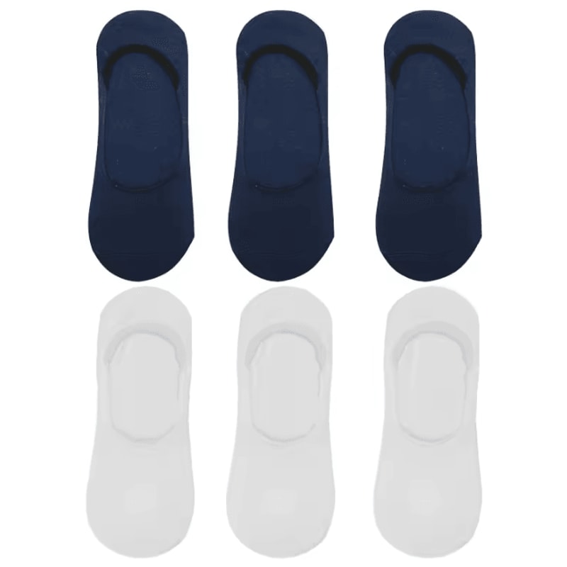 6 Pairs Mens Bamboo Breathable Invisible Socks Low Cut Casual No Show Socks 12