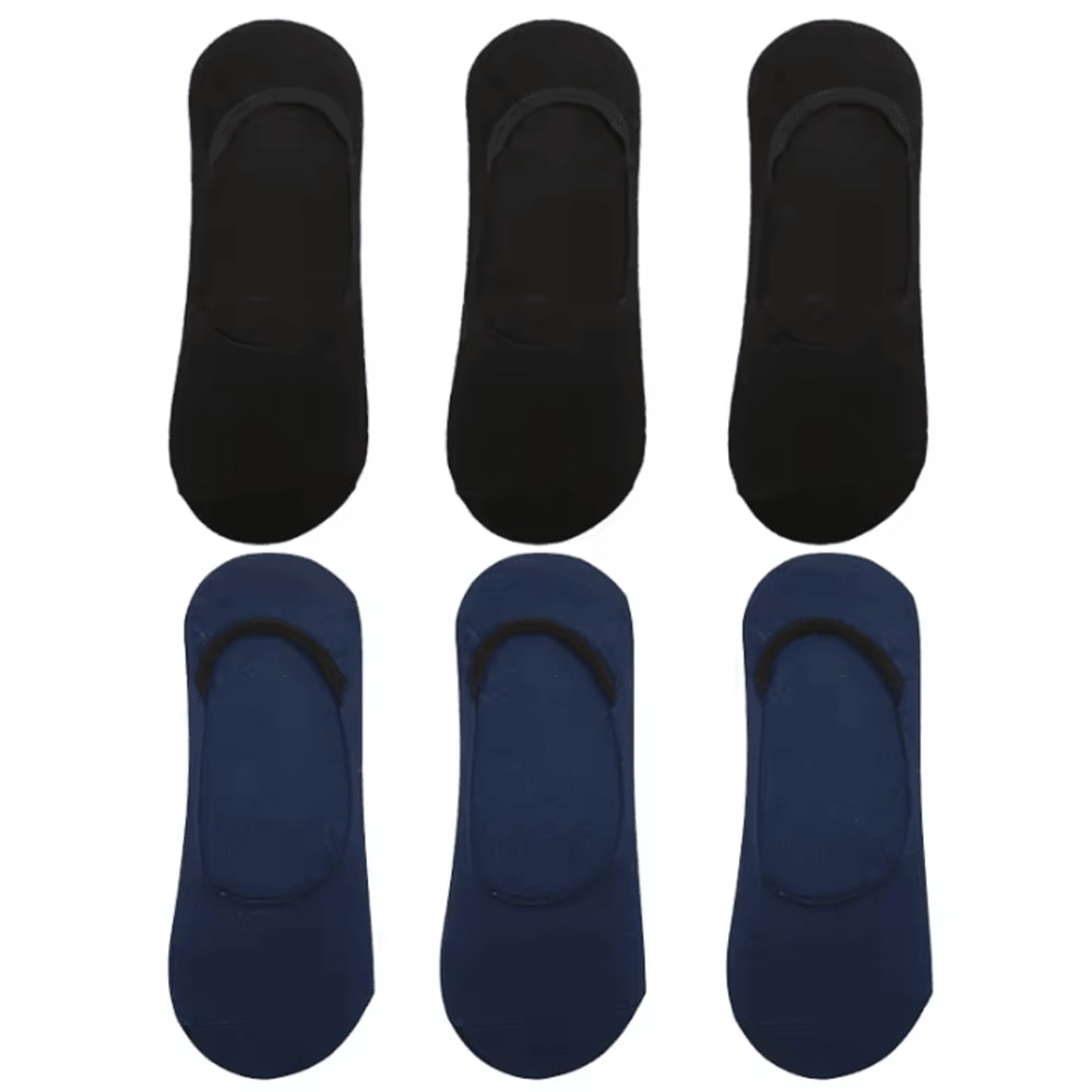 6 Pairs Mens Bamboo Breathable Invisible Socks Low Cut Casual No Show Socks 16