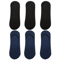 6 Pairs Mens Bamboo Breathable Invisible Socks Low Cut Casual No Show Socks 16