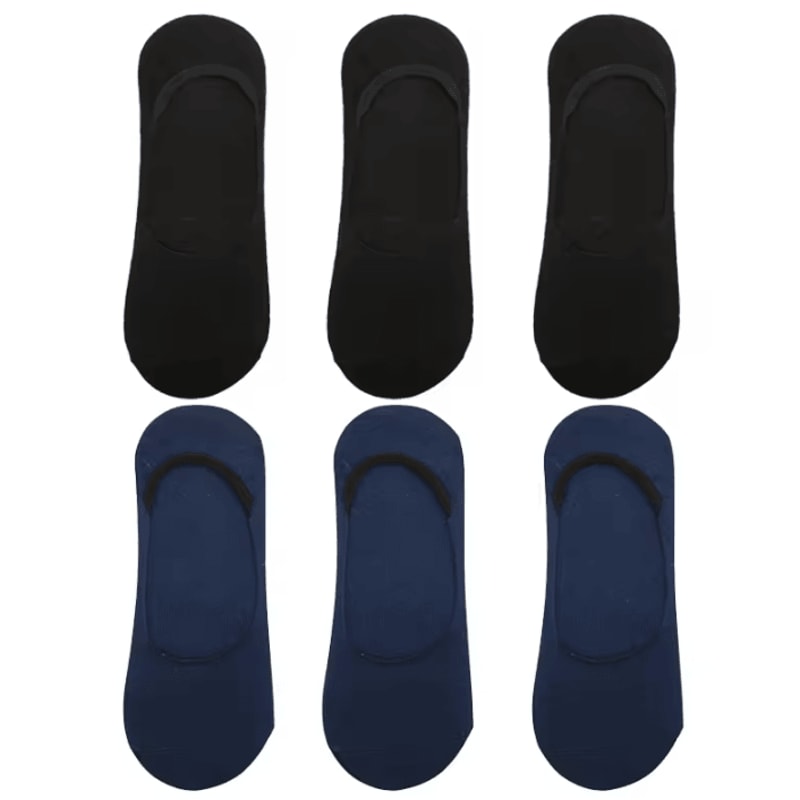 6 Pairs Mens Bamboo Breathable Invisible Socks Low Cut Casual No Show Socks 16