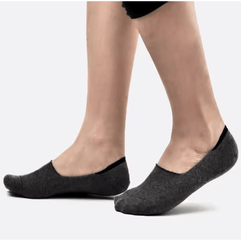 6 Pairs Mens Bamboo Breathable Invisible Socks Low Cut Casual No Show Socks 1