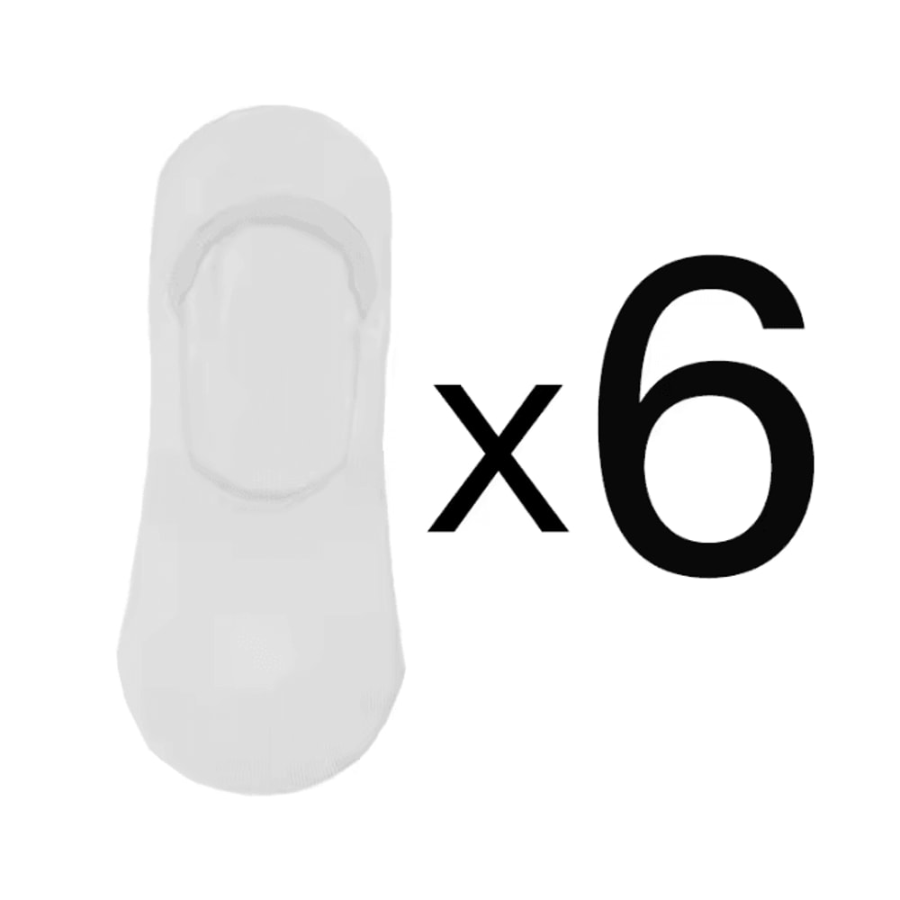 6 Pairs Mens Bamboo Breathable Invisible Socks Low Cut Casual No Show Socks 5