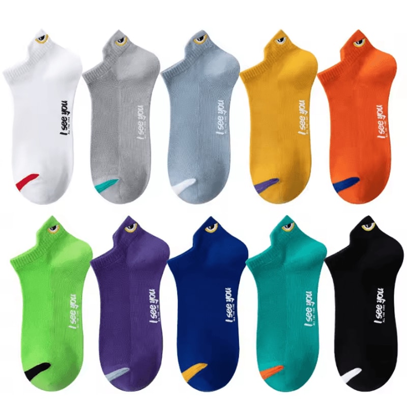 510 Pairs Mens Breathable Ankle Socks LowCut Casual Athletic Boat Socks US Sizes 612 16