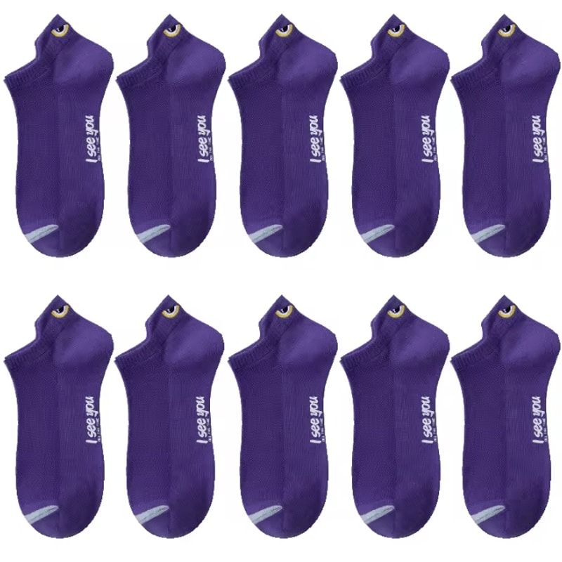 510 Pairs Mens Breathable Ankle Socks LowCut Casual Athletic Boat Socks US Sizes 612 26