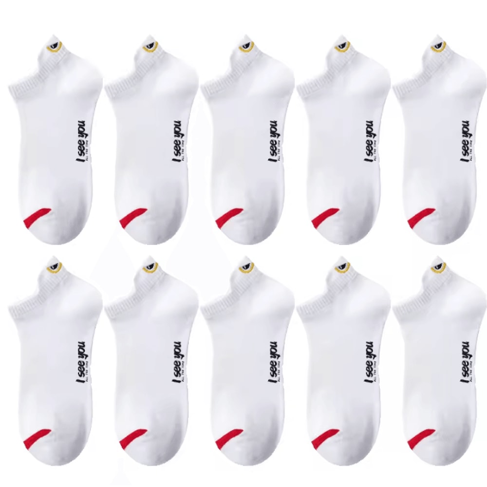 510 Pairs Mens Breathable Ankle Socks LowCut Casual Athletic Boat Socks US Sizes 612 17