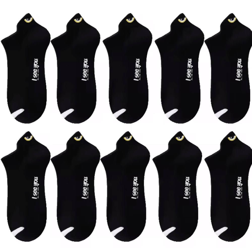 510 Pairs Mens Breathable Ankle Socks LowCut Casual Athletic Boat Socks US Sizes 612 19