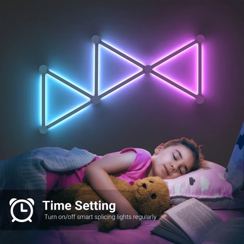 5Volts Splicing DIY RGB Smart Wall Light Voice Control LED Atmosphere Lamp 3