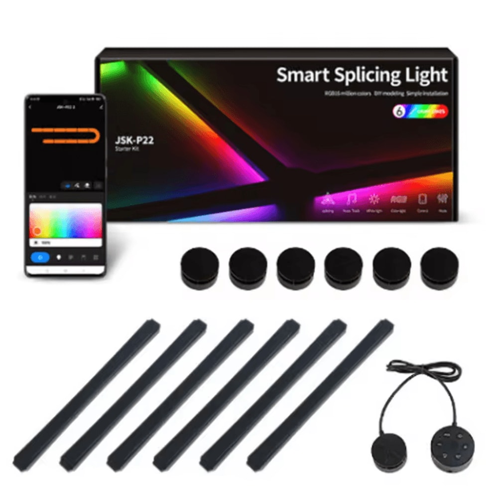 5Volts Splicing DIY RGB Smart Wall Light Voice Control LED Atmosphere Lamp 5