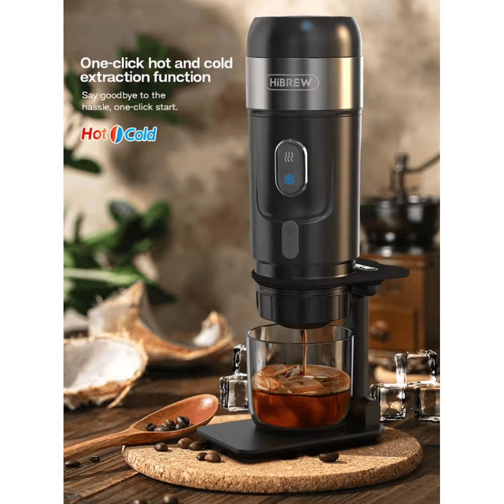 HiBREW Portable Coffee Machine For Car And Home DC 12V Espresso Maker For Nespresso And Dolce Pods 4
