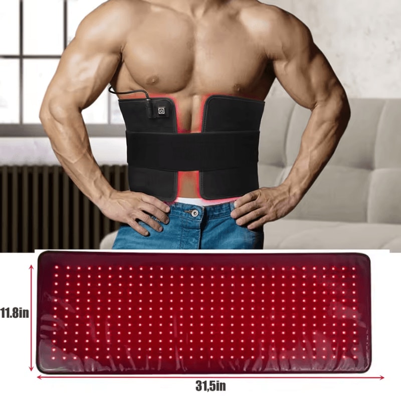 Red And Infrared Therapy Belt Wearable LED Heating Wrap For Muscles Joints And Recovery 3