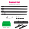 Double Crossbar Photography Backdrop Stand Adjustable Background Support System For Studio Video A 9