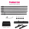 Double Crossbar Photography Backdrop Stand Adjustable Background Support System For Studio Video A 7
