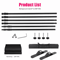 Double Crossbar Photography Backdrop Stand Adjustable Background Support System For Studio Video A 7