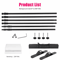 Double Crossbar Photography Backdrop Stand Adjustable Background Support System For Studio Video A 8