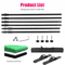 Double Crossbar Photography Backdrop Stand Adjustable Background Support System For Studio Video A 10