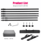 Double Crossbar Photography Backdrop Stand Adjustable Background Support System For Studio Video A 11