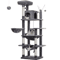 Tall Cat Tree Large MultiLevel Plush Cat Tower With Scratching Posts And Perches 5