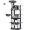 Tall Cat Tree Large MultiLevel Plush Cat Tower With Scratching Posts And Perches 5