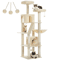 Tall Cat Tree Large MultiLevel Plush Cat Tower With Scratching Posts And Perches 11