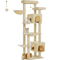 Tall Cat Tree Large MultiLevel Plush Cat Tower With Scratching Posts And Perches 15