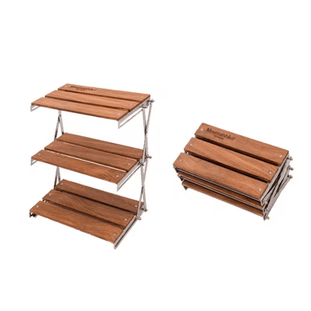 Portable Camping Rack Foldable ThreeTier Outdoor Stand For Camping Picnic And Barbecue 4