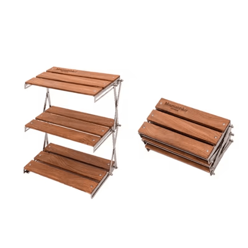 Portable Camping Rack Foldable ThreeTier Outdoor Stand For Camping Picnic And Barbecue 4