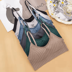 sexy wireless bralette bra one size (40-60kg) – seamless padded womens comfort top for sleep, sport and daily wear