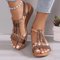 Womens Wedge Sandals Summer Bohemia Rhinestones Casual Platform Beach Shoes Sizes 3443 1