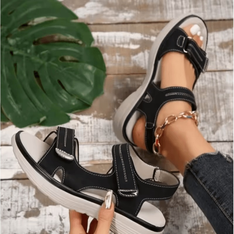 Summer Wedge Sandals For Women 2026 Lightweight Non Slip Casual Platform Beach Shoes Plus Size 1