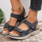 Summer Wedge Sandals For Women 2026 Lightweight Non Slip Casual Platform Beach Shoes Plus Size 2