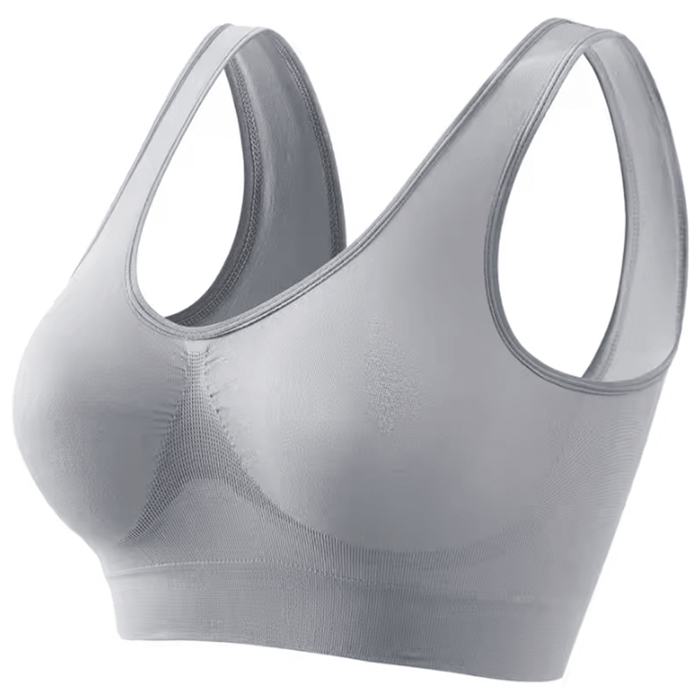 Womens Sports Bra Seamless PushUp Crop Top Breathable Activewear Bra S5XL 10