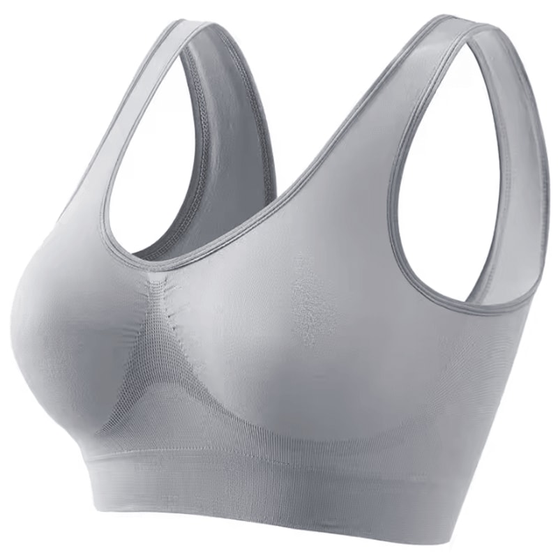 Womens Sports Bra Seamless PushUp Crop Top Breathable Activewear Bra S5XL 10