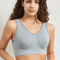 Womens Sports Bra Seamless PushUp Crop Top Breathable Activewear Bra S5XL 2